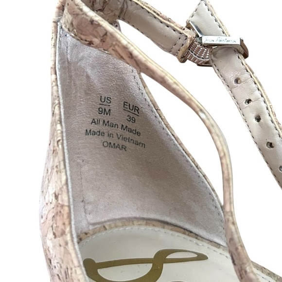 Sam Edelman Yaro Cork Sandal Block Heels- Size 9 - Picture 9 of 10